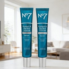 No7 Advanced Protect and Perfect Intense Serum 2 x 30ml New Sealed