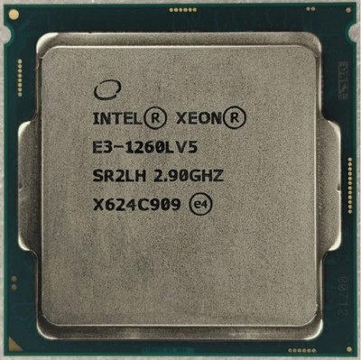 Intel Xeon E3-1260L V5 Quad Core SR2LH 2.90GHZ FCLGA1151 Server CPU Processor