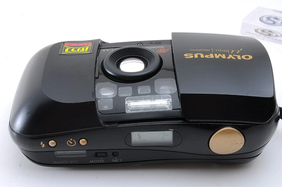 [Near MINT] Olympus μ mju Black AF 35mm Point & Shoot FilmCamera From JAPAN#5810 - Image 3 of 4