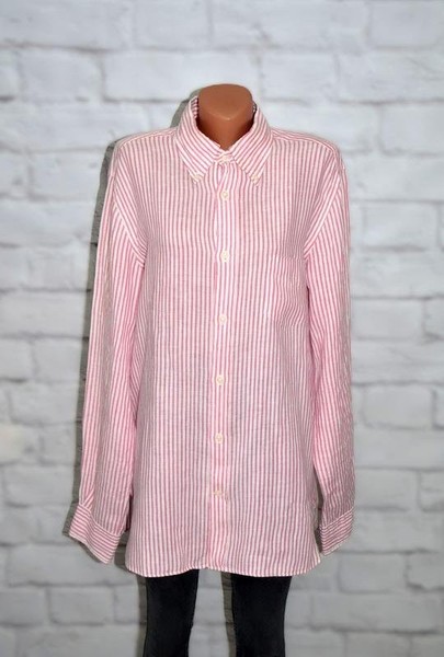 Women Boggi Milano Shirt Pink Linen 40 / L / 48