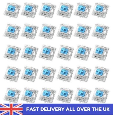 50 Stück Tastatur Schalter 2 Pin taktiler Clicker mechanische Tastenschalter UK