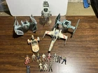 Vintage 1995 Lucas Films Star Wars Vehicle And Action Figure Lot 19pcs