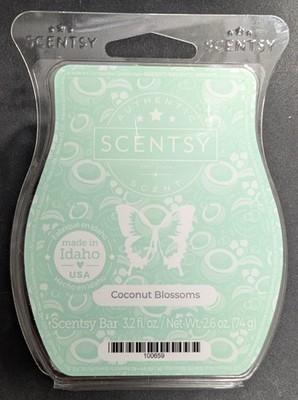 Scentsy Wax Bar 3.2 fl oz (74 g) New Authentic Scent Coconut Blossoms