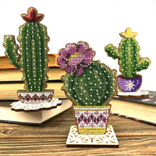 Set Bead beginner embroidery kit Crafts set on Floral Decor with Stand, gift DIY