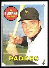 1969 Topps #452a Al Ferrara first name in yellow NM