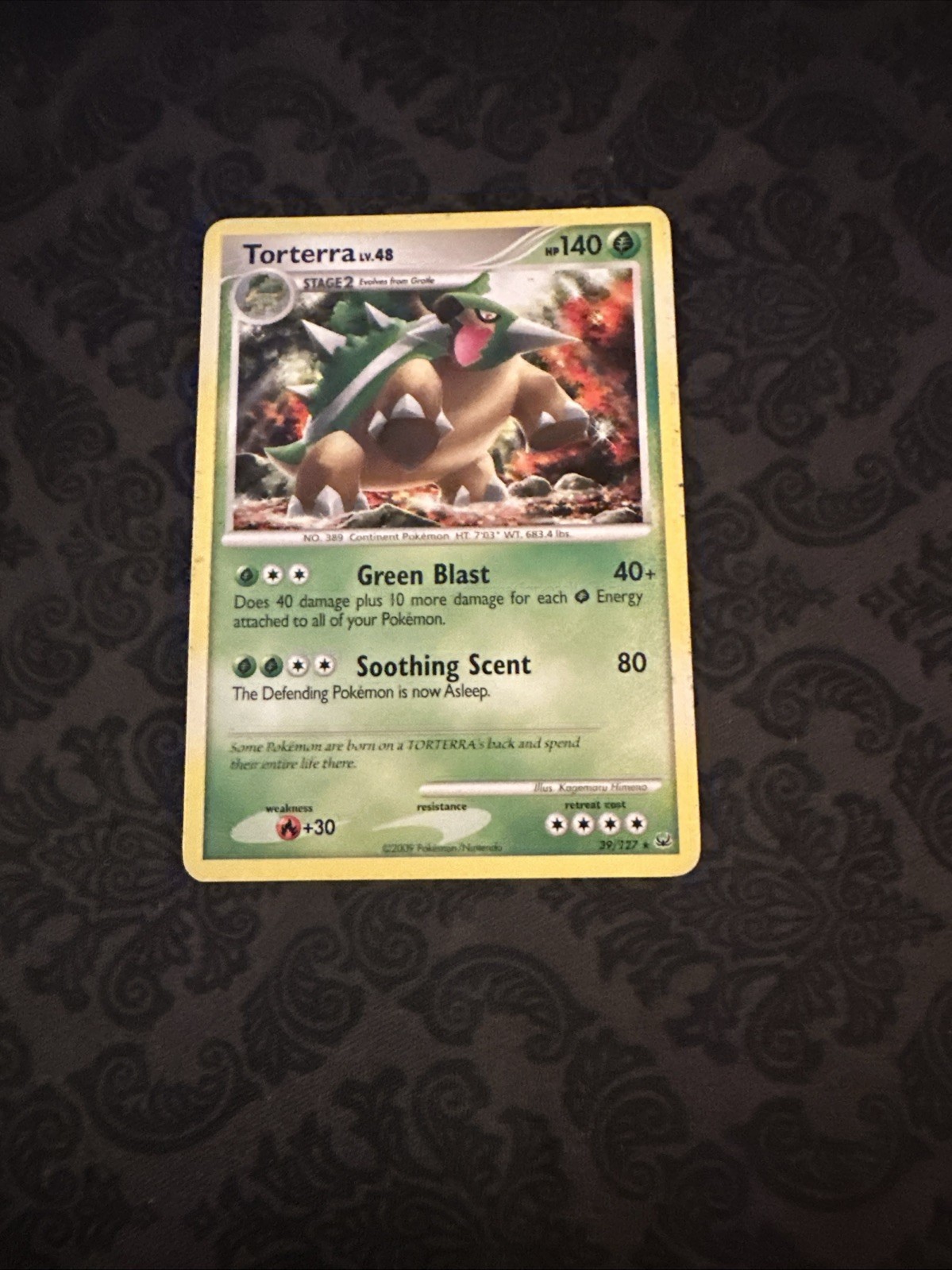 Torterra 39/127 Non-Holo Rare Platinum Pokemon Card