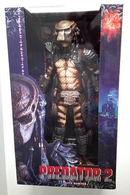 NECA 1:4 1/4 50cm PREDATOR 2 Figur Jungle Hunter OM PREDATOR NEU OVP Alien Giger