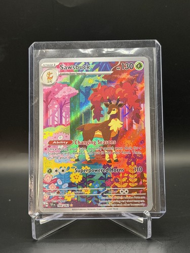 Sawsbuck - Temporal Forces - 166/162 - Illustration Rare - NM - Pokemon TCG