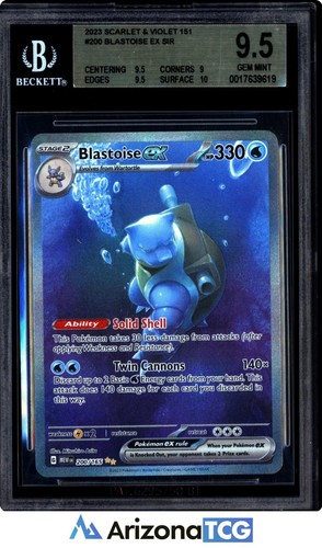 Blastoise ex graded BGS 9.5 for sale on eBay