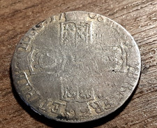 QUEEN ANNE SILVER SIXPENCE 1708