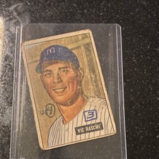Bowman 1951 Vic Raschi #25 New York Yankees Baseball Base Set Card