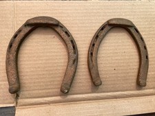 Vintage Old, Rusty Lucky Horse Shoe / Horseshoe Pair