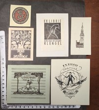 WUNDERKAMMER PL EXLIBRIS 725 - " LOT EX LIBRIS ORIGINAL ARTISTS VARIOUS!!! "