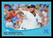 2013 Topps #359 CC Sabathia Blue New York Yankees