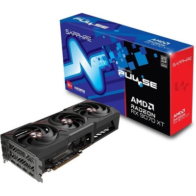Rx 9070XT SAPHIRE Pulse Flüssigmetall AMD PCIE 5.0 16GB VRAM