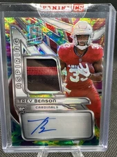 2024 Panini Spectra - Aspiring Autographs Trey Benson /75 RPA 2 Color Patch!