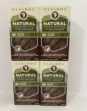 Set Of 4 ~ CLAIROL Natural Instincts For Men ~ M9 Light Brown Haircolor Kit Dye