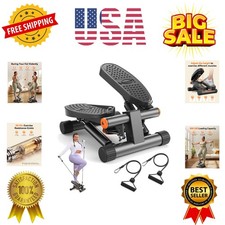 Steppers for Exercise, Stair Stepper with Resistance Bands, Mini Stepper with...