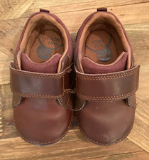 NEW Stride Rite Soft Motion Boys 6M Brown Leather Shoes Pre-owned