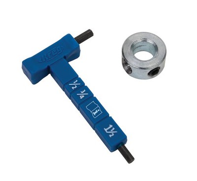 Kreg Easy Set Pocket Hole Drill Bit Stop Collar Hex Wrench and Gauge Set