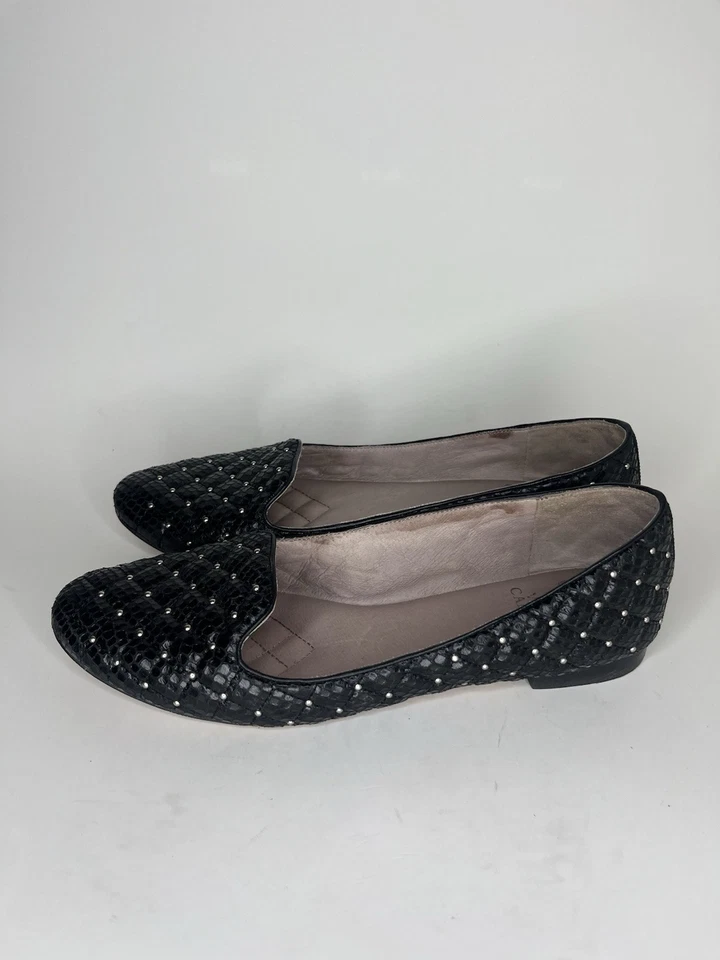 Vince Camuto Mujer Liliana 2 Mocasín Plano Acolchado Corcho Tachonado Gema Sin Cordones 9.5B Foto 3 de 4