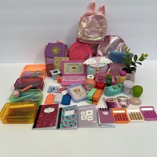 BATTAT Our Generation Doll Lot Of School Academy Accessories Backpack With Other