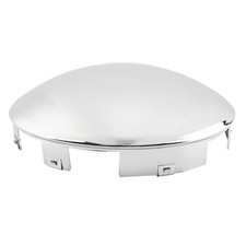 Semi Truck Hub Covers 8.9" Dome Style Hub Caps 6 Uneven Notched Chrome Mirror 1