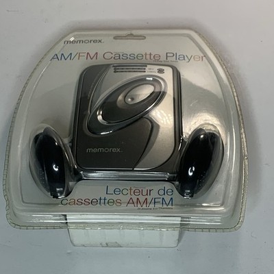 Memorex MD2280 Cassette Tape Player for AM/FM Radio with Headphones Silver NIB