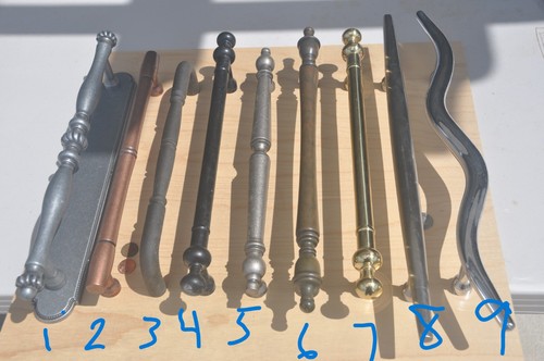 TOP KNOBS HARDWARE - APPLIANCE PULLS (12" C to C) (1 @ 8" C to C) (1 @6" C to C)