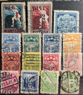 Colección Sellos Antiguos Letonia Sellos 2