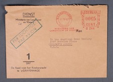 MayfairStamps Netherlands 1967 Dienst Metered The Hague to Columbus OH Cover aaw