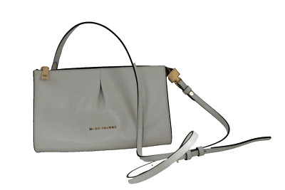 Marc Jacobs Crossbody Bag White Blue Saffiano Leather Classic Women's Fashion
