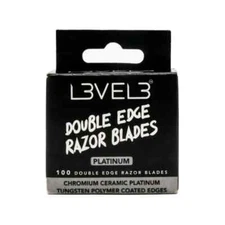 L3VEL3 Stainless Steel Double Edge Razor Blades | 100 Blades 