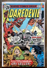 Daredevil 133 1976 FIRST APPEARANCE MIND-WAVE & URI GELLER CLASSIC COVER MARVEL