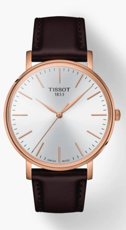 Tissot white top leather strap