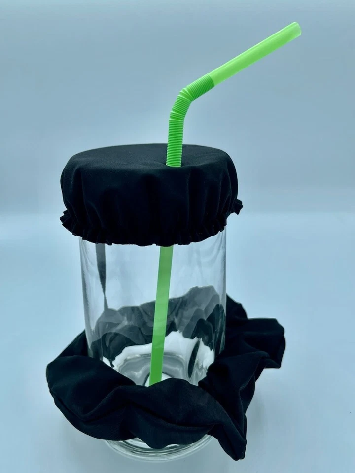 1 Анти шипы напиток крышка чашка стекла волос и запястья Scrunchie защитить розовый - Изображение 4 из 4