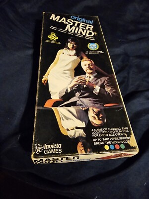 Master Mind Board Game, Built In Storage Peg Holders, Pressman, VINTAGE 1981