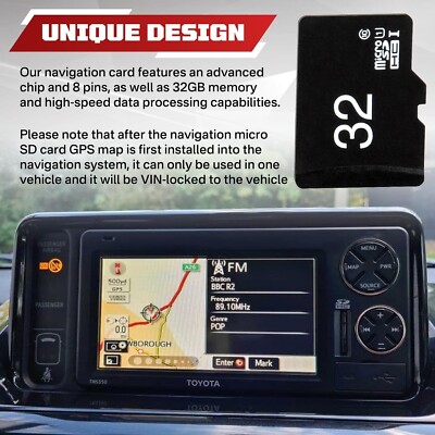 Toyota 2021 Navigation Micro SD Card Update OEM 86271 0e073 for