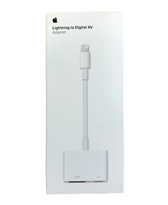 AUTHENTIC*** Apple Lightning to HDMI Digital AV Adapter, MD826AM/A A1438  GA 888462323062