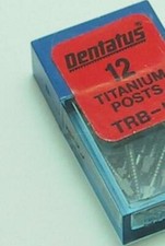Dentatus Dental Screw Posts EL6 Refill Box 12 posts (Titanium)