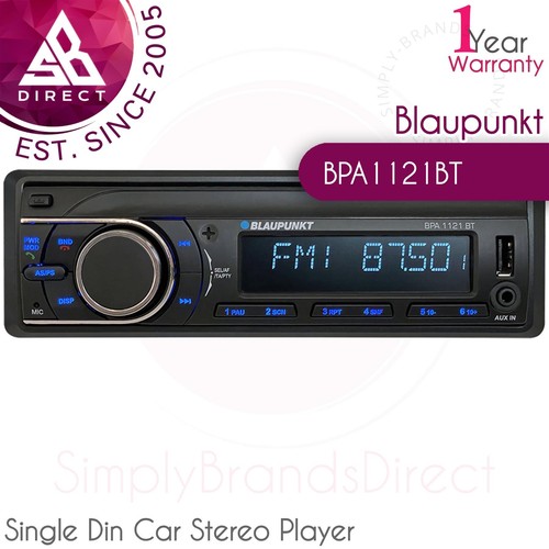 Blaupunkt BPA1121BT Single Din Car Stereo Player│Bluetooth│USB│AUX
