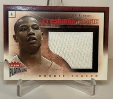 CARON BUTLER 2002 FLEER PLATINUM FRESHMAN FABRIC JUMBO JERSEY GAME WORN! HEAT