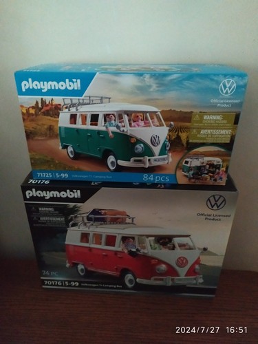 Playmobil 71725 VW Combi Bus Vert - Édition France, Neuf Sous Blister