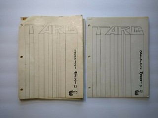 Targ Arcade MANUALS Original Vintage Video Game Service With Schematics
