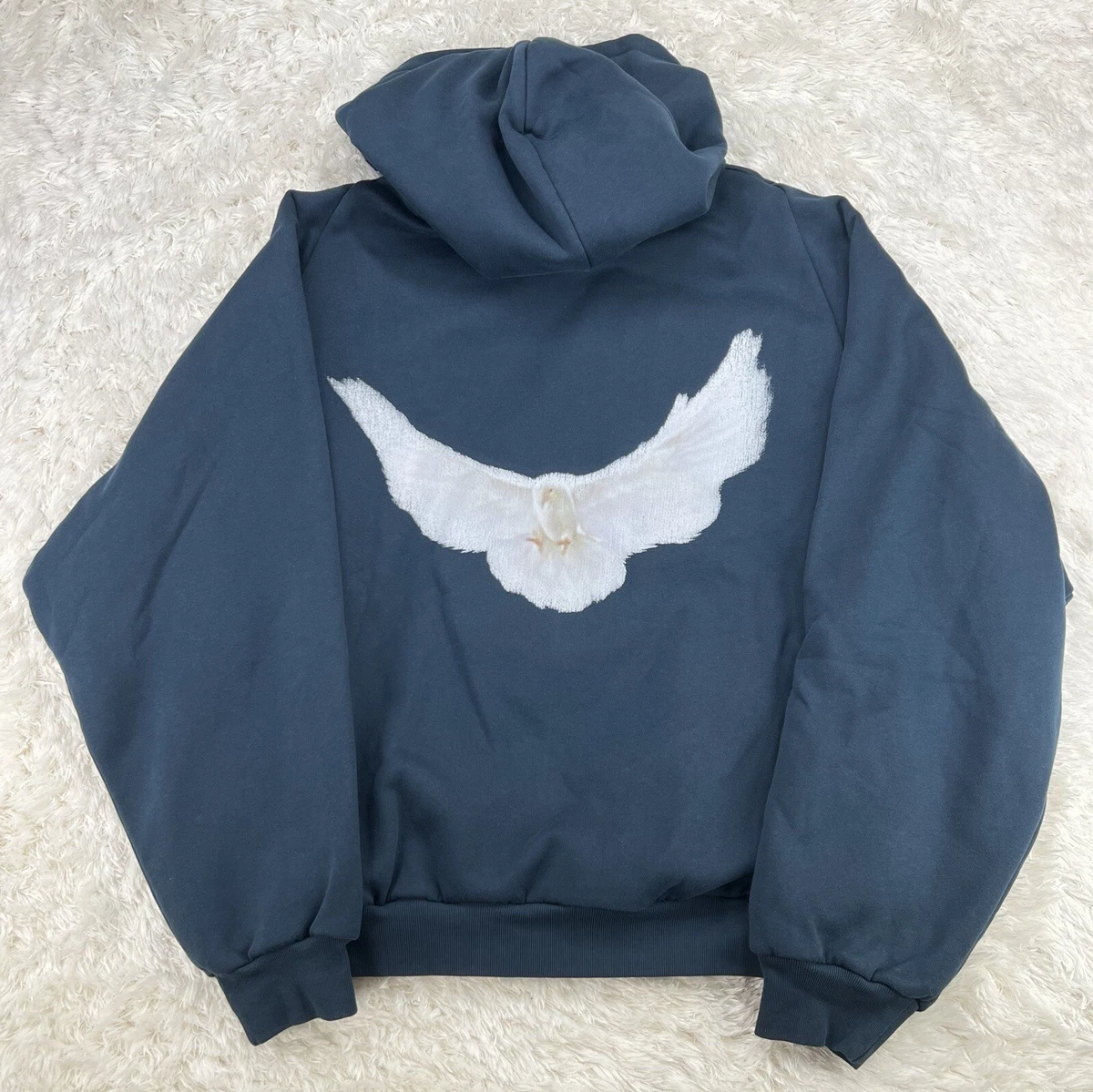 Yeezy Gap Balenciaga Dove Hoodie Dark Navy Blue Mens Size Large L New No Tags