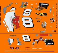  8 Dale Earnhardt jr Looney Tunes Gosameer 2003 1/64th HO Scale Slot Car Decals