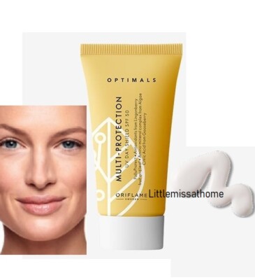 ORIFLAME OPTIMALALS MULTI SCHUTZ UV STRAHLEN TAGESSCHILD LSF 50 Verschmutzungsgesicht