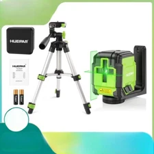 2 Line Cross Line Laser Level Self-Leveling Horizontal Vertical Level Green Beam