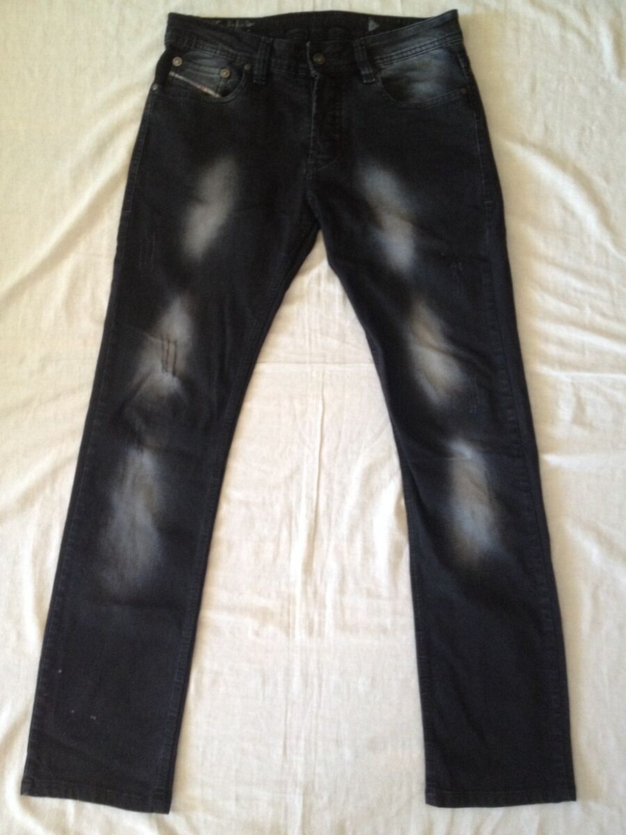 DIESEL MEN'S JEANS BLACK SLIM STRAIGHT LEG SZ 31x33 STRETCH DIESEL MEN'S JEANS BLACK SLIM STRAIGHT LEG SZ 31x33 STRETCH