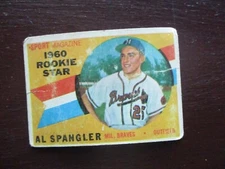 1960 TOPPS #143 AL SPANGLER - BRAVES - ROOKIE - VG CREASE